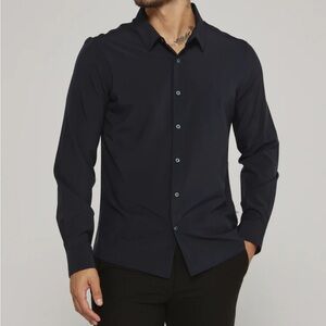 7 Dimonds dark blue / navy shirt. Dry cleaned–like new!